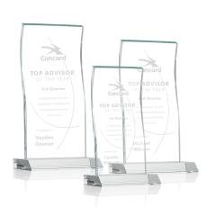 McClure Clear Rectangle Crystal Trophy - Crystal Trophies