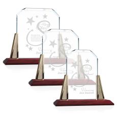 Dukes Gold Peaks Crystal Trophy - Crystal Trophies