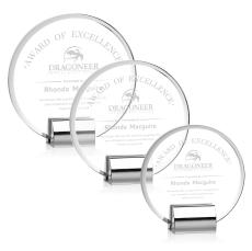 Gaston Circle Metal Trophy - Crystal Trophies
