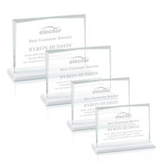 Kaplan Fagan Rectangle Crystal Trophy - Crystal Trophies