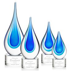 Eubanks on Round Base - Clear - Glass Trophies