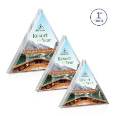 Moran Full Color Pyramid Acrylic Trophy - Acrylic Trophies