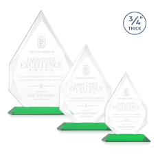 Archer Green Peaks Crystal Trophy - Crystal Trophies