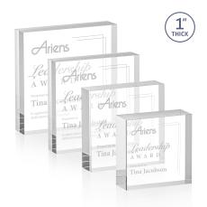 Franks Square / Cube Acrylic Trophy - Acrylic Trophies