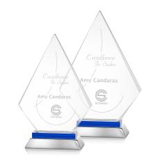 Hanks Blue Crystal Trophy - Crystal Trophies