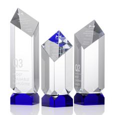 Martinez Tower Blue Towers Crystal Trophy - Crystal Trophies