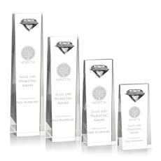 Stone Diamond Diamond Towers Crystal Trophy - Crystal Trophies