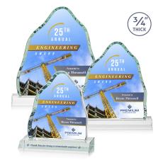 Hobbs Full Color Starfire Crystal Trophy - Crystal Trophies