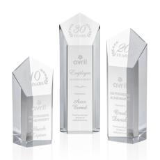 McFadden Clear Towers Crystal Trophy - Crystal Trophies