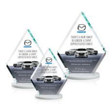 Curry Full Color Fagan Crystal Trophy - Crystal Trophies