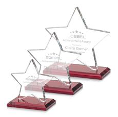 Gamboa Star Red Crystal Trophy - Trophies