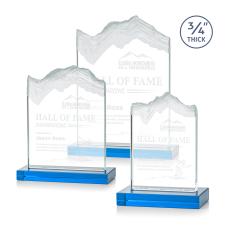Castellanos Sky Blue Peaks Crystal Trophy - Crystal Trophies