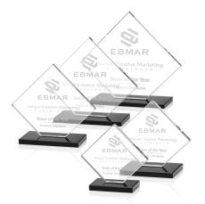 Argueta Black Crystal Trophy - Crystal Trophies