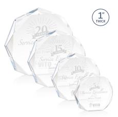 Montalvo Clear Polygon Acrylic Trophy - Acrylic Trophies