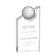 Simpson Golf Peaks Crystal Trophy - Trophies