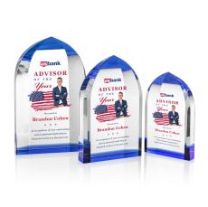 Carmichael Full Color Peaks Crystal Trophy - Crystal Trophies