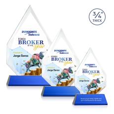 Archer Full Color on Helton Blue Peaks Crystal Trophy - Crystal Trophies