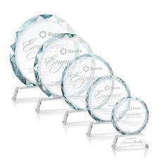 Linares Clear Circle Crystal Trophy - Crystal Trophies