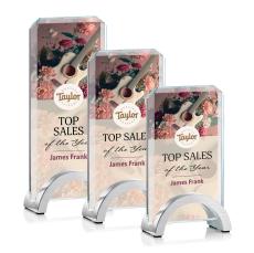 Milligan Full Color Rectangle Crystal Trophy - Crystal Trophies
