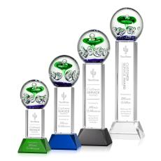 Williamson on Tower Base Clear Towers Glass Trophy - Glass Trophies