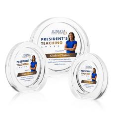 Napier Full Color Circle Crystal Trophy - Crystal Trophies