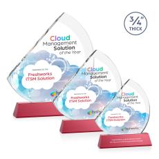 Yanez Full Color on Helton Red Peaks Crystal Trophy - Crystal Trophies