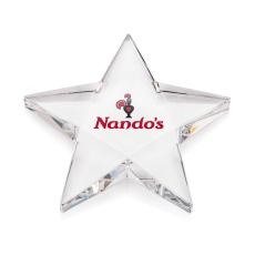 Steiner Star Full Color Paperweight - Crystal Trophies