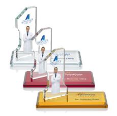 Hutchison #1 Full Color Wood Trophy - Crystal Trophies