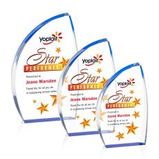 Humphrey Full Color Blue Unique Acrylic Trophy - Acrylic Trophies