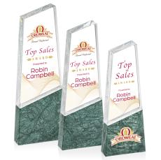 Lamont Tower Full Color Peaks Crystal Trophy - Crystal Trophies