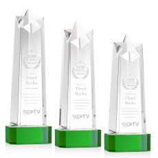 Delaware Star on Base - Green - Trophies