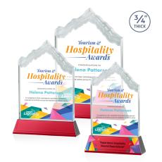 McGinnis Full Color on Helton Red Peaks Crystal Trophy - Custom Trophies