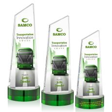 Bishop Tower Full Color on Lockwood Green Towers Crystal Trophy - Custom Trophies
