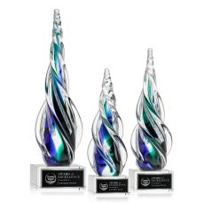 Alderon on Plated Crystal Base - Clear - Glass Trophies