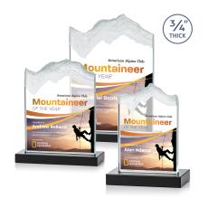 Castellanos Full Color Black Peaks Crystal Trophy - Custom Trophies