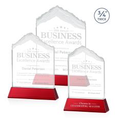 Lowery on Helton Red Peaks Crystal Trophy - Crystal Trophies