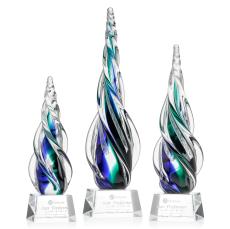 Alderon on Small Crystal Base - Clear - Glass Trophies