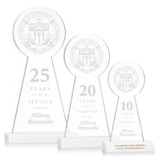 Laidlaw Tower Fagan Circle Crystal Trophy - Crystal Trophies