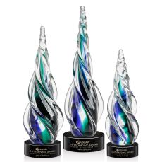Alderon on Lockwood Base - Black - Glass Trophies
