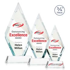 Richmond Full Color on Helton Clear Crystal Trophy - Crystal Trophies