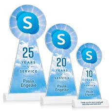 Laidlaw Full Color Fagan Unique Crystal Trophy - Custom Trophies