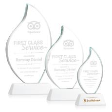 Teague on Helton Fagan Flame Crystal Trophy - Crystal Trophies