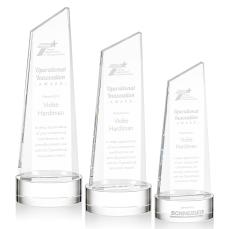 Bishop Tower on Lockwood Base Clear Towers Crystal Trophy - Crystal Trophies