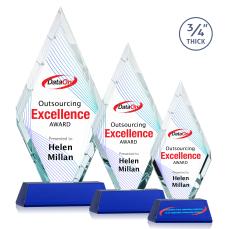 Richmond Full Color on Helton Blue Crystal Trophy - Custom Trophies