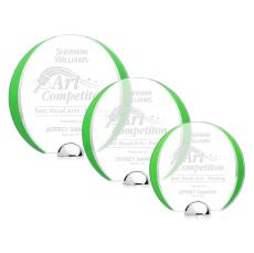 Stanton Green Circle Crystal Trophy - Crystal Trophies