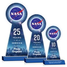 Laidlaw Full Color Blue Towers Crystal Trophy - Crystal Trophies