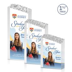 Friend Full Color Clear Peaks Acrylic Trophy - Acrylic Trophies