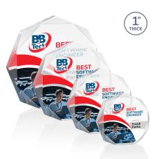 Montalvo Full Color Clear Polygon Acrylic Trophy