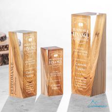 Cascades Towers Wood Trophy - Eco-Friendly Trophies