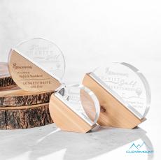 Soleil Circle Wood Trophy - Eco-Friendly Trophies